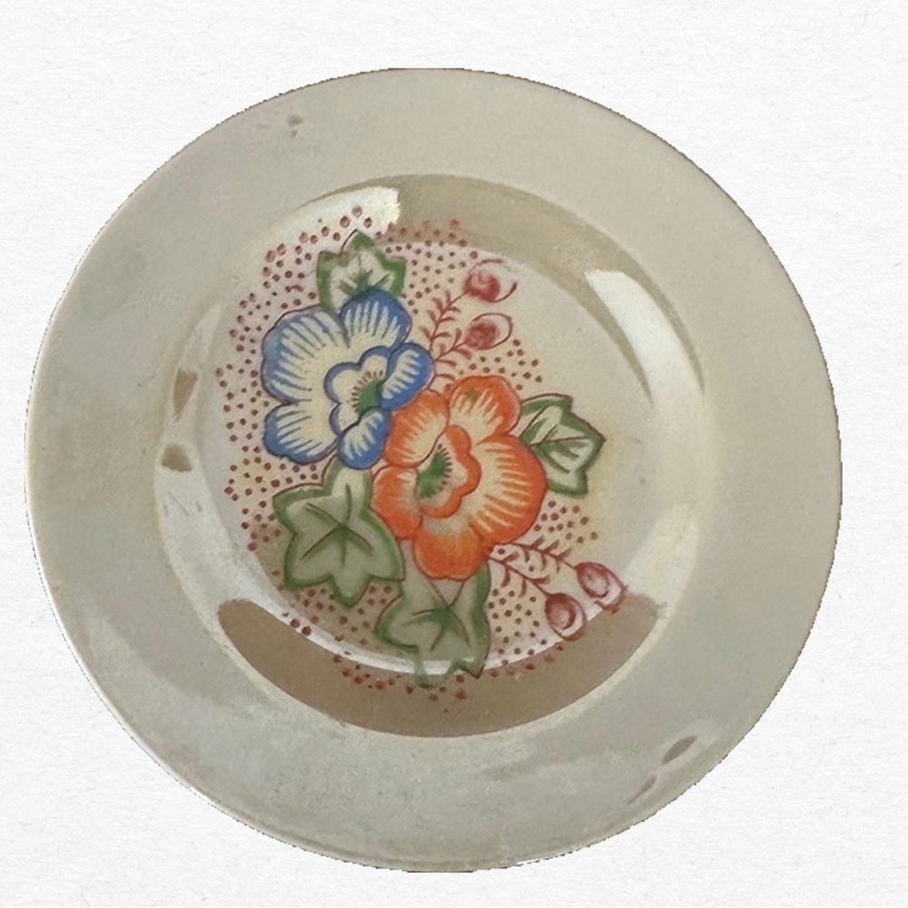 ☘️SOLD☘️ Occupied Japan Pearlized Mini Vintage Teacup & Saucer Set - Picture 3 of 8